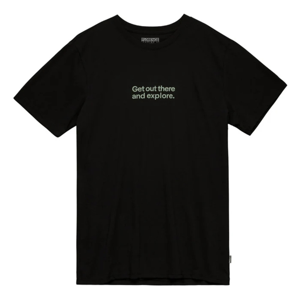 Black 'Get out there and explore.' Graphic Tee - Unbranded